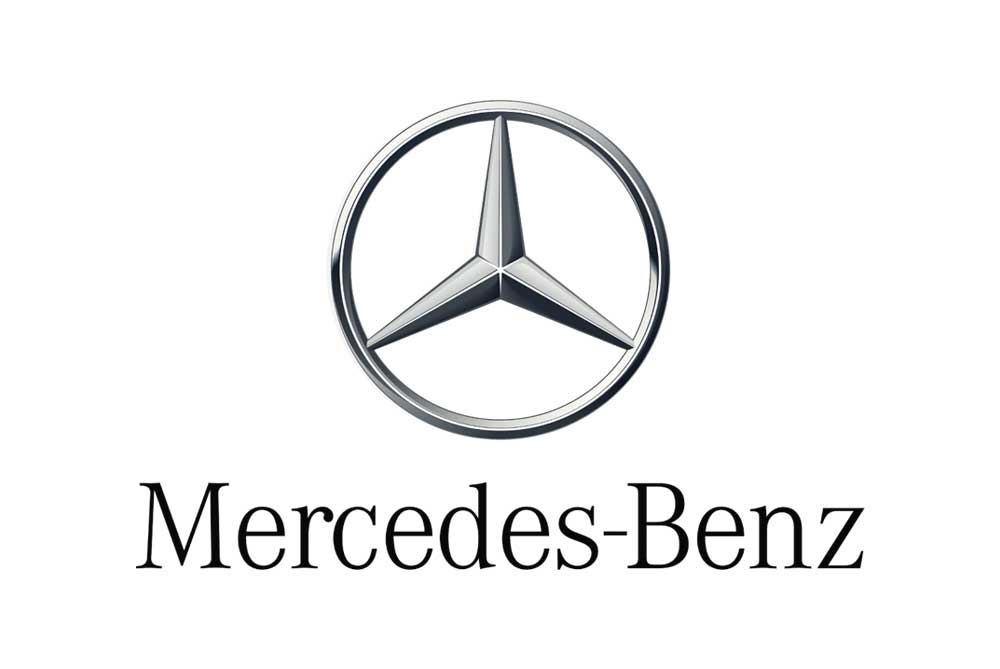 Logo de Mercedes-Benz, marca premium de automóviles