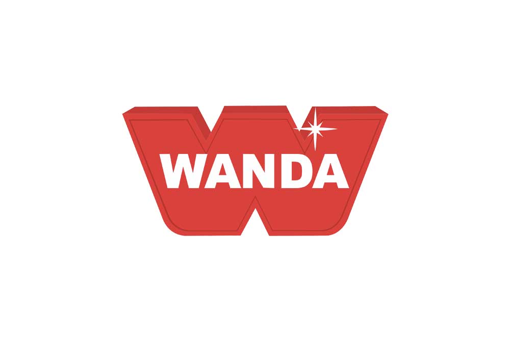 Logo pintura Wanda, pintura automotriz brasilera